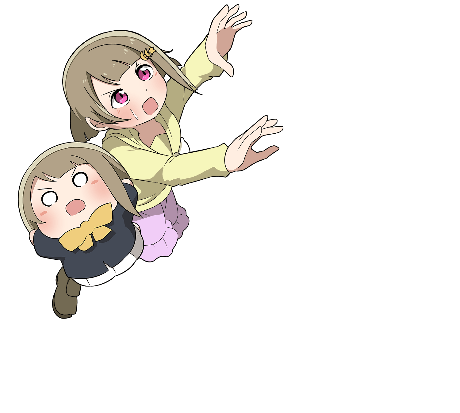 中須かすみ&ちびかすみん イラスト